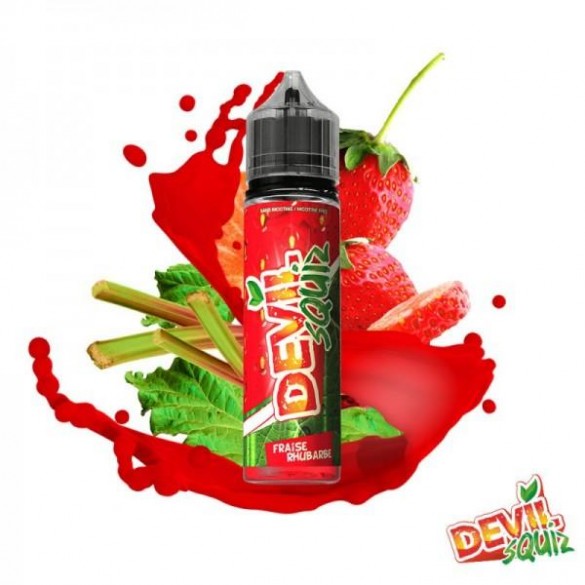 FRAISE RHUBARBE - 50ml - DEVIL SQUIZ