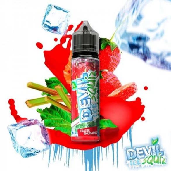 FRAISE RHUBARBE ICE - 50ml - DEVIL SQUIZ