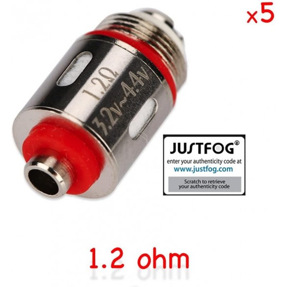 RESISTANCE  JUSTFOG Q16 et Q16 PRO (PACK DE 5)