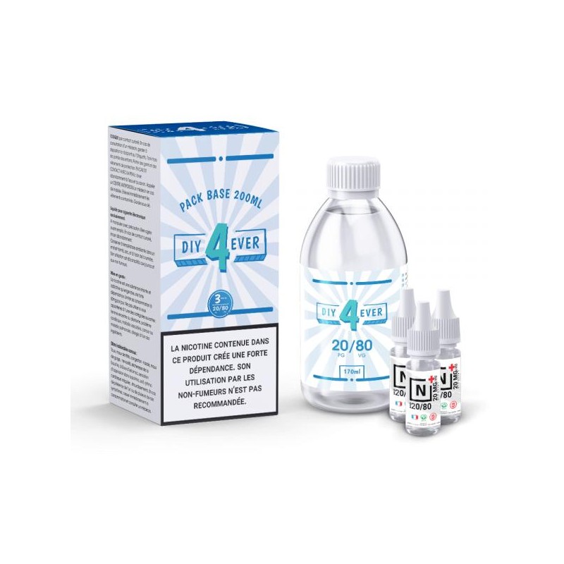 PACK BASE DIY 3MG 200ML 4 EVER