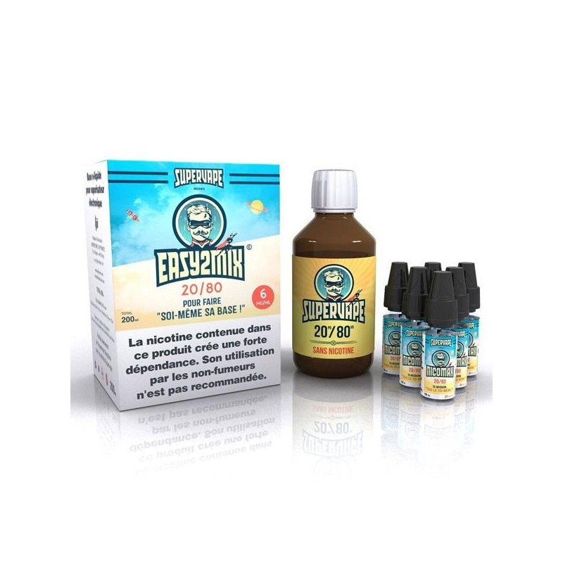 PACK BASE DIY 6MG 200ML SUPERVAPE PACK BASE DIY 6MG 200ML SUPERVAPE
