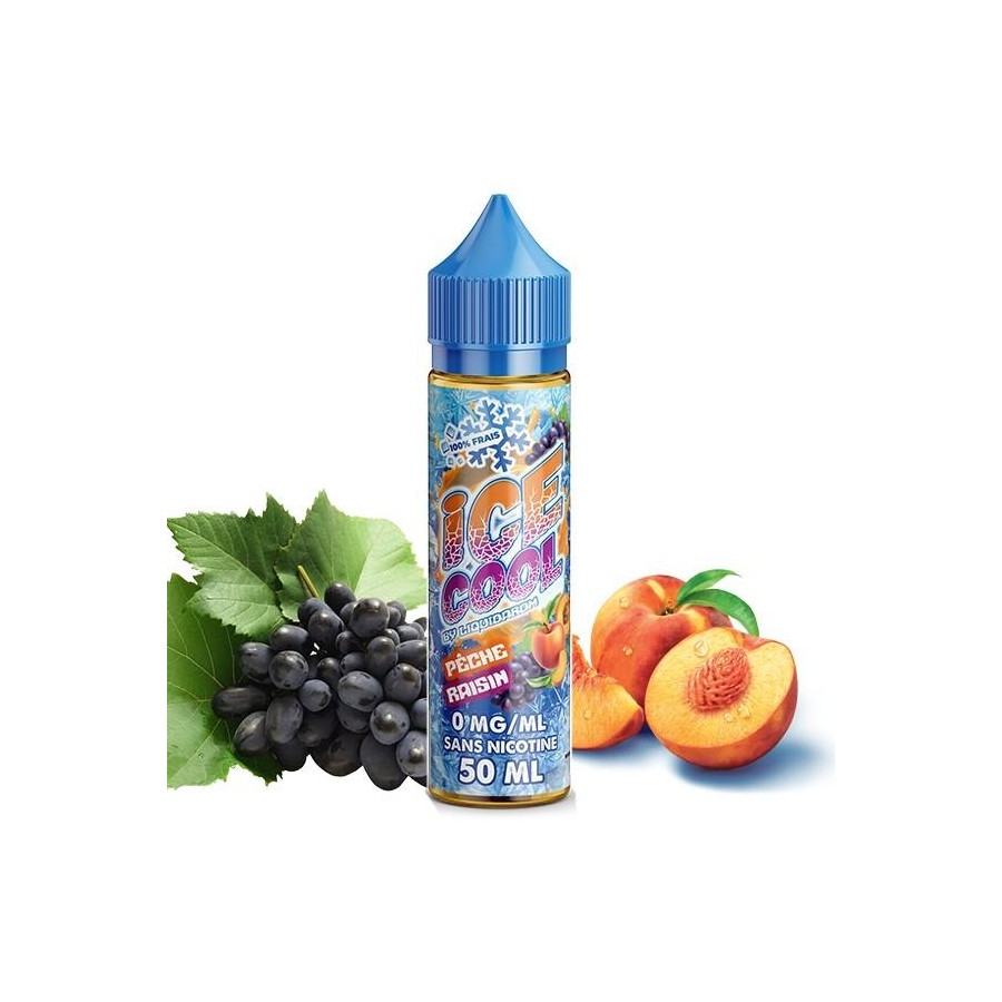 Pêche Raisin - 50ml - ICE COOL Pêche Raisin - 50ml - ICE COOL