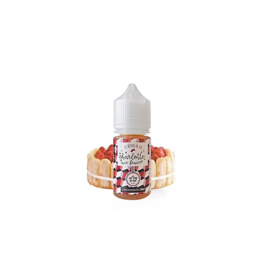 CHARLOTTE AUX FRAISES 30ML LES BETISES DU COQ CHARLOTTE AUX FRAISES 30ML LES BETISES DU COQ