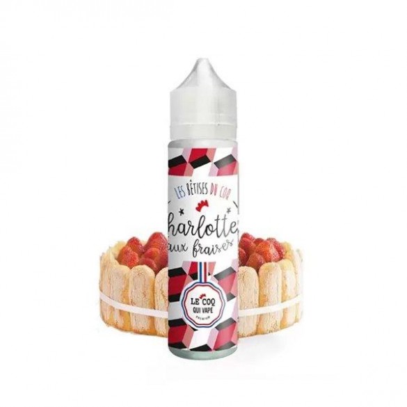 Charlotte aux Fraises - 50ml - Le Coq qui Vape