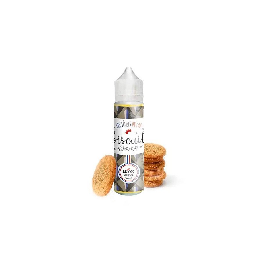 Biscuit Sésame - 50ml - Le Coq qui Vape Biscuit Sésame - 50ml - Le Coq qui Vape