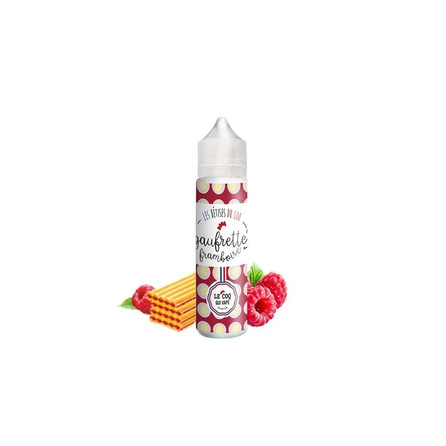 Gaufrette Framboise - 50ml - Le Coq qui Vape Gaufrette Framboise - 50ml - Le Coq qui Vape