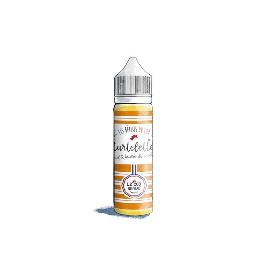 Tartelette Caramel & Beurre de Cacahuètes - 50ml - Le Coq qui Vape