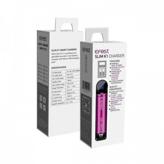 CHARGEUR 1 ACCU SLIM K1 EFEST