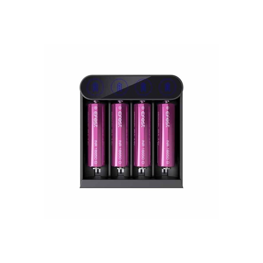 CHARGEUR 4 ACCUS SLIM K4 EFEST CHARGEUR 4 ACCUS SLIM K4 EFEST