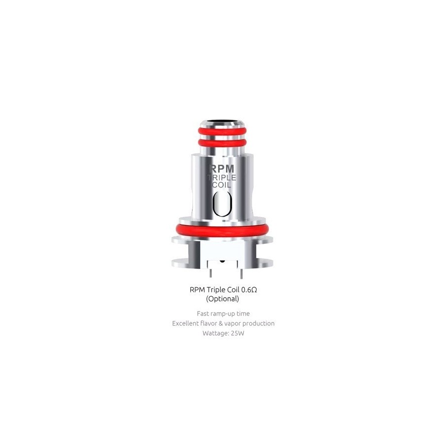 RESISTANCE RPM40 TRIPLE 0.6 OHM SMOKTECH (PACK DE 5)
