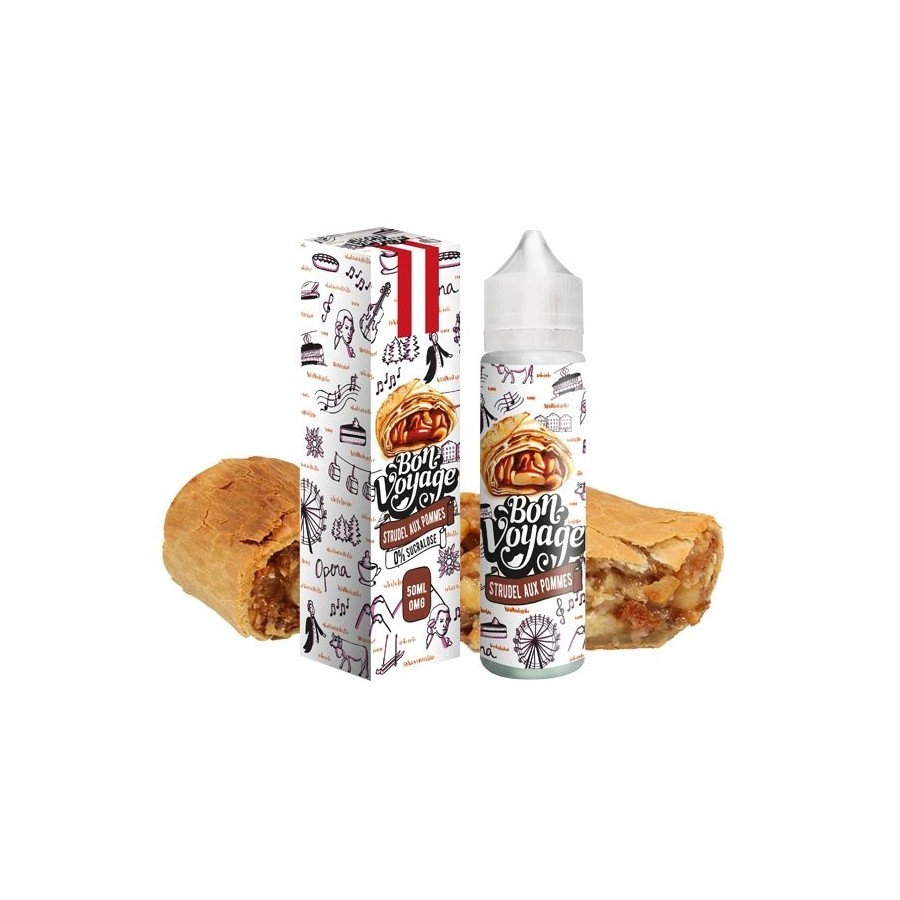 Strudel aux pommes - 50ML - BON VOYAGE - LE COQ QUI VAPE Strudel aux pommes - 50ML - BON VOYAGE - LE COQ QUI VAPE