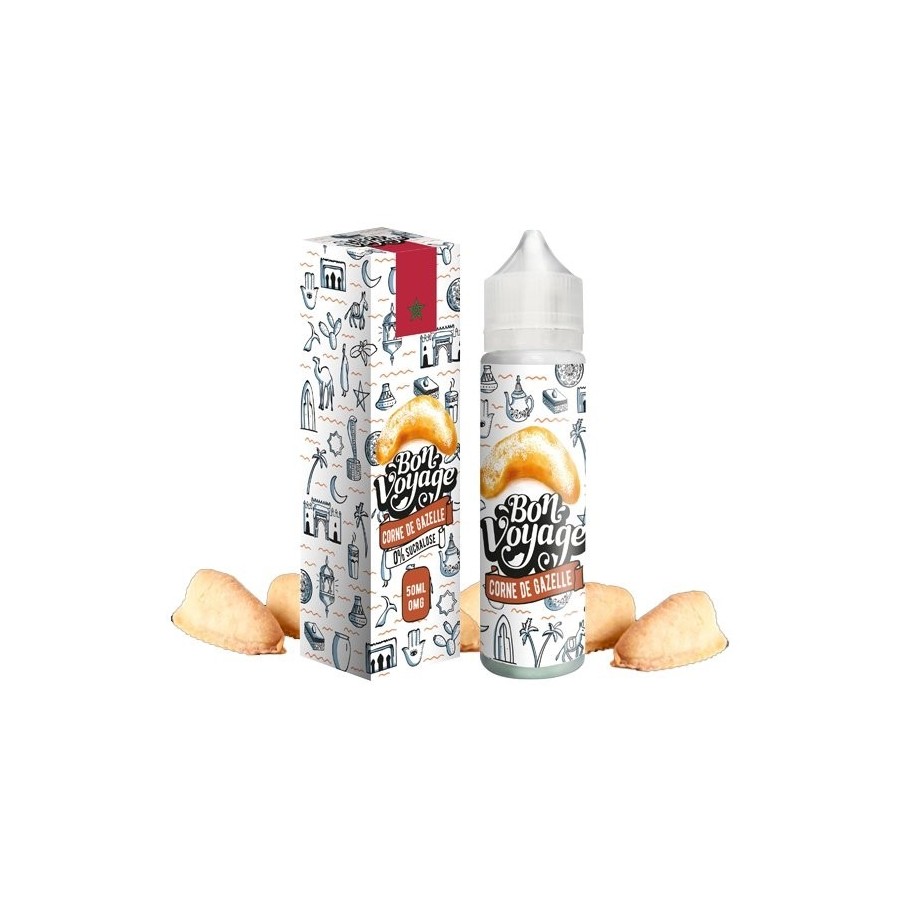 Corne de gazelle - 50ML - BON VOYAGE - LE COQ QUI VAPE Corne de gazelle - 50ML - BON VOYAGE - LE COQ QUI VAPE