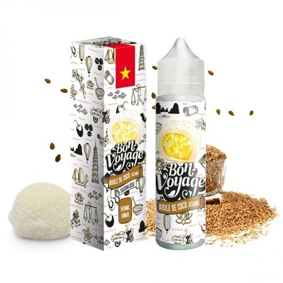 Boule de coco sésame - 50ML - BON VOYAGE - LE COQ QUI VAPE