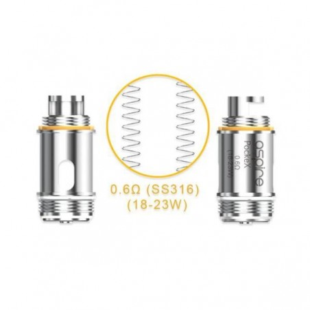 RESISTANCE POCKE X ASPIRE (PACK DE 5)
