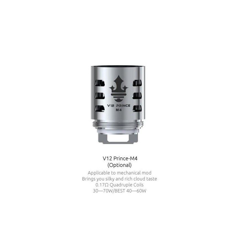 RESISTANCE TFV12 PRINCE M4 SMOK (PACK DE 3) RESISTANCE TFV12 PRINCE M4 SMOK (PACK DE 3)