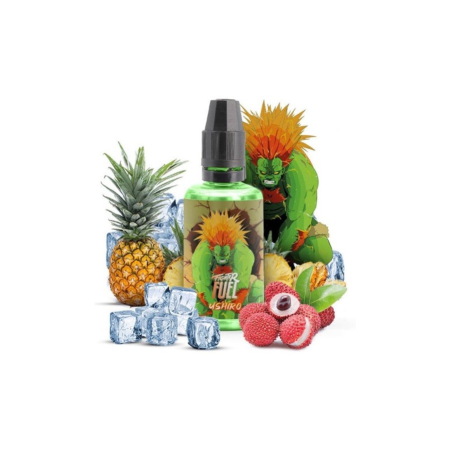 Ushiro de Fruity Fuel : retrouvez une combinaison d'Ananas et de litchi. Ushiro de Fruity Fuel : retrouvez une combinaison d'Ananas et de litchi.