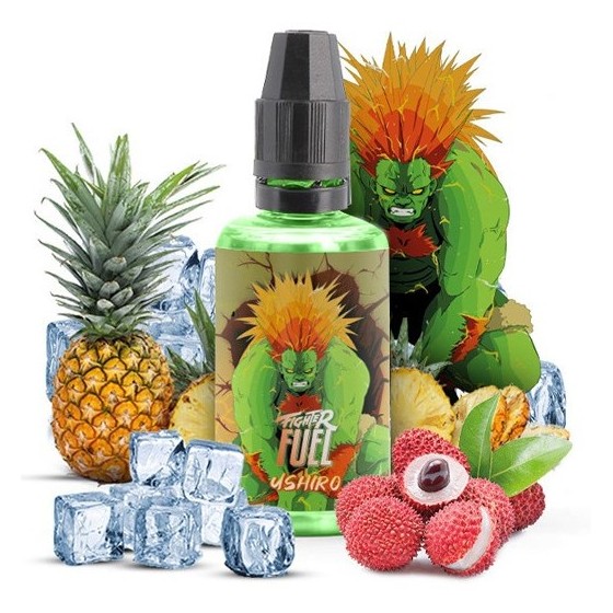Ushiro de Fruity Fuel : retrouvez une combinaison d'Ananas et de litchi.