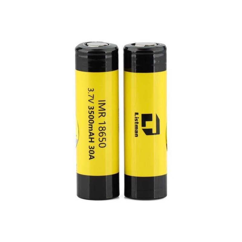 ACCU 18650 3500 mAh 30A FLAT TOP LISTMAN