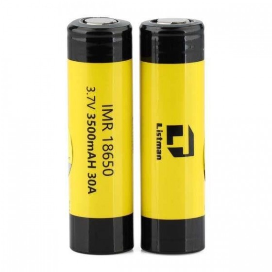 ACCU 18650 3500 mAh 30A FLAT TOP LISTMAN