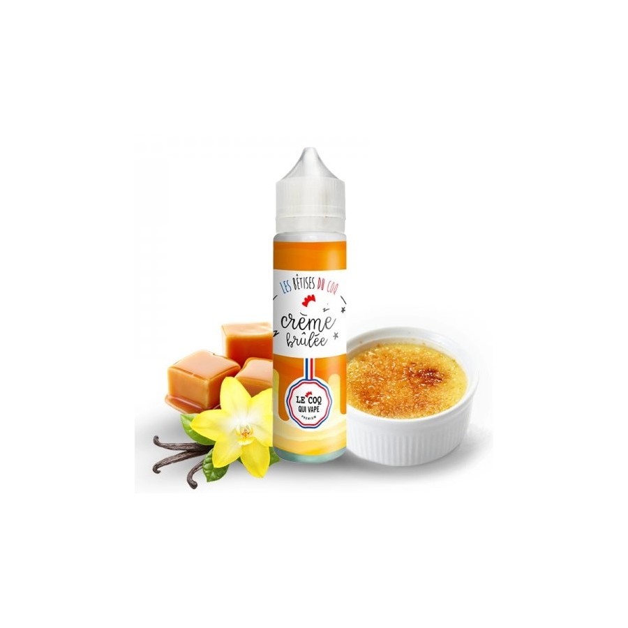 Crème brûlée - 50ml - LE COQ QUI VAPE Crème brûlée - 50ml - LE COQ QUI VAPE