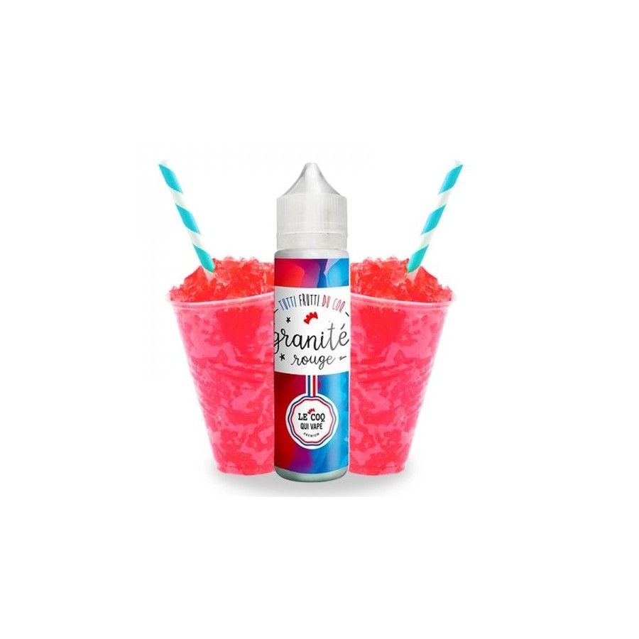 Granité rouge - 50ml - LE COQ QUI VAPE Granité rouge - 50ml - LE COQ QUI VAPE