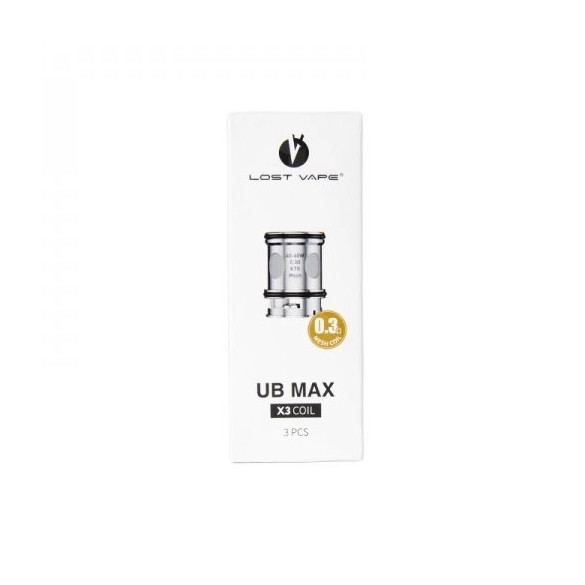 RESISTANCE UB MAX LOST VAPE (PACK DE 3)