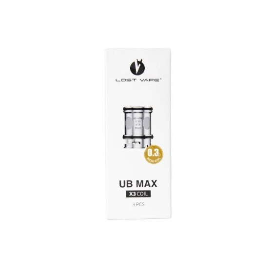 RESISTANCE UB MAX LOST VAPE (PACK DE 3)