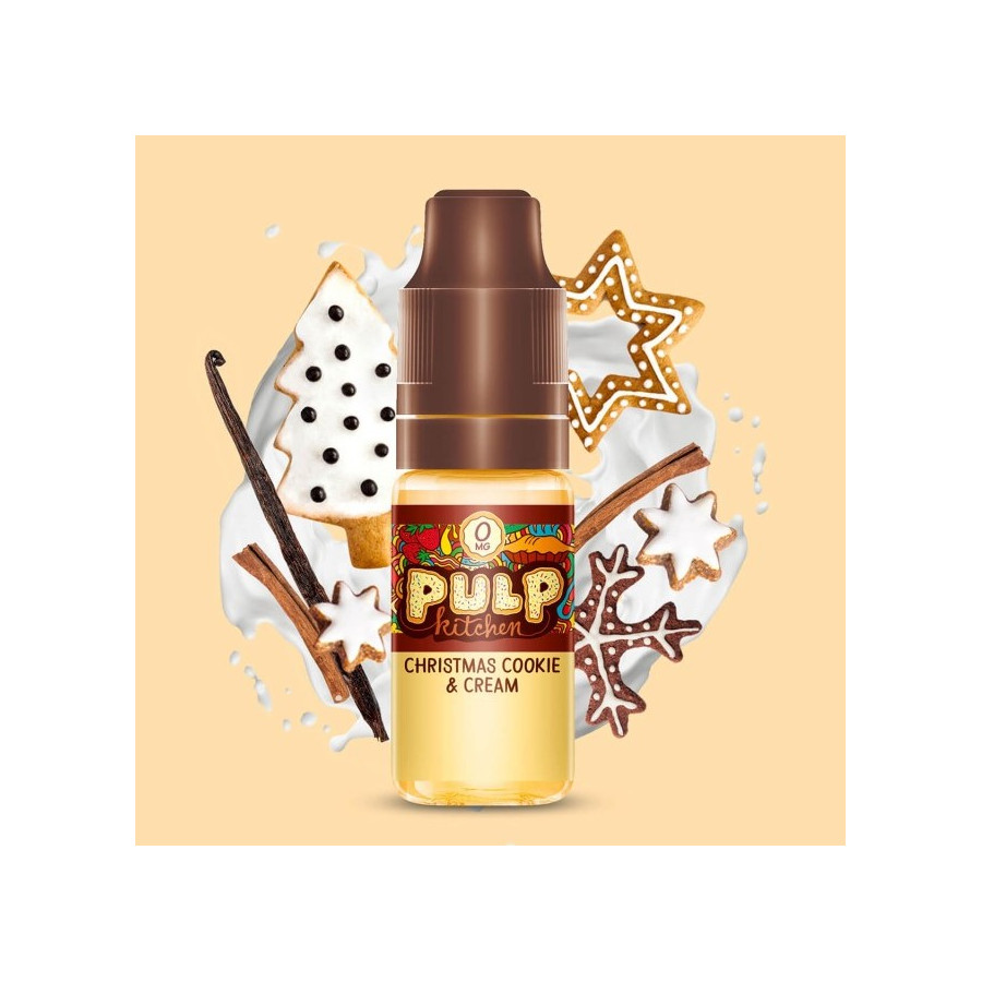 Christmas Cookies & Cream - 10ml - Pulp Kitchen (Lot de 10) Christmas Cookies & Cream - 10ml - Pulp Kitchen (Lot de 10)