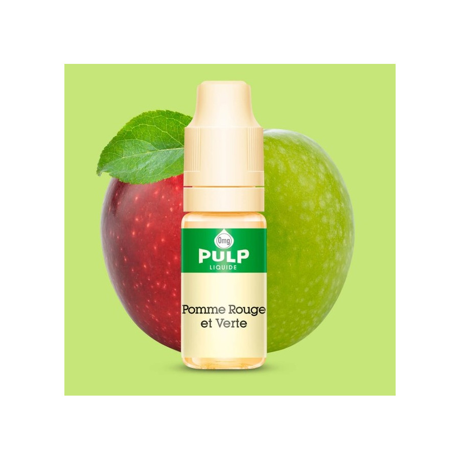 Pomme rouge et verte - 10ml - Pulp (Lot de 10) Pomme rouge et verte - 10ml - Pulp (Lot de 10)