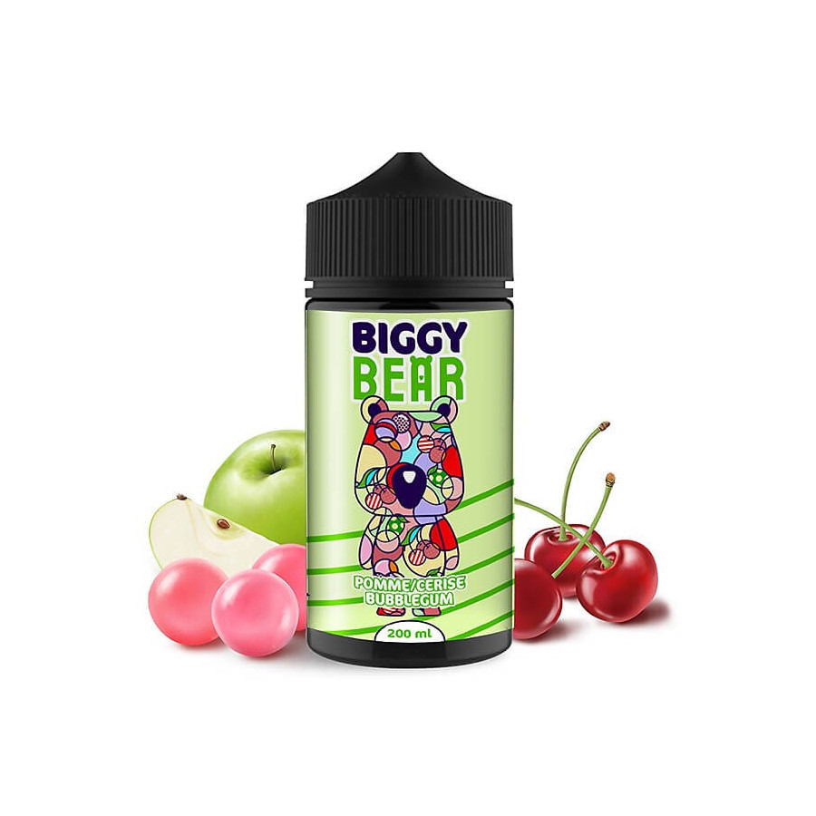 Pomme Cerise Bubblegum - 200ML - BIGGY BEAR Pomme Cerise Bubblegum - 200ML - BIGGY BEAR