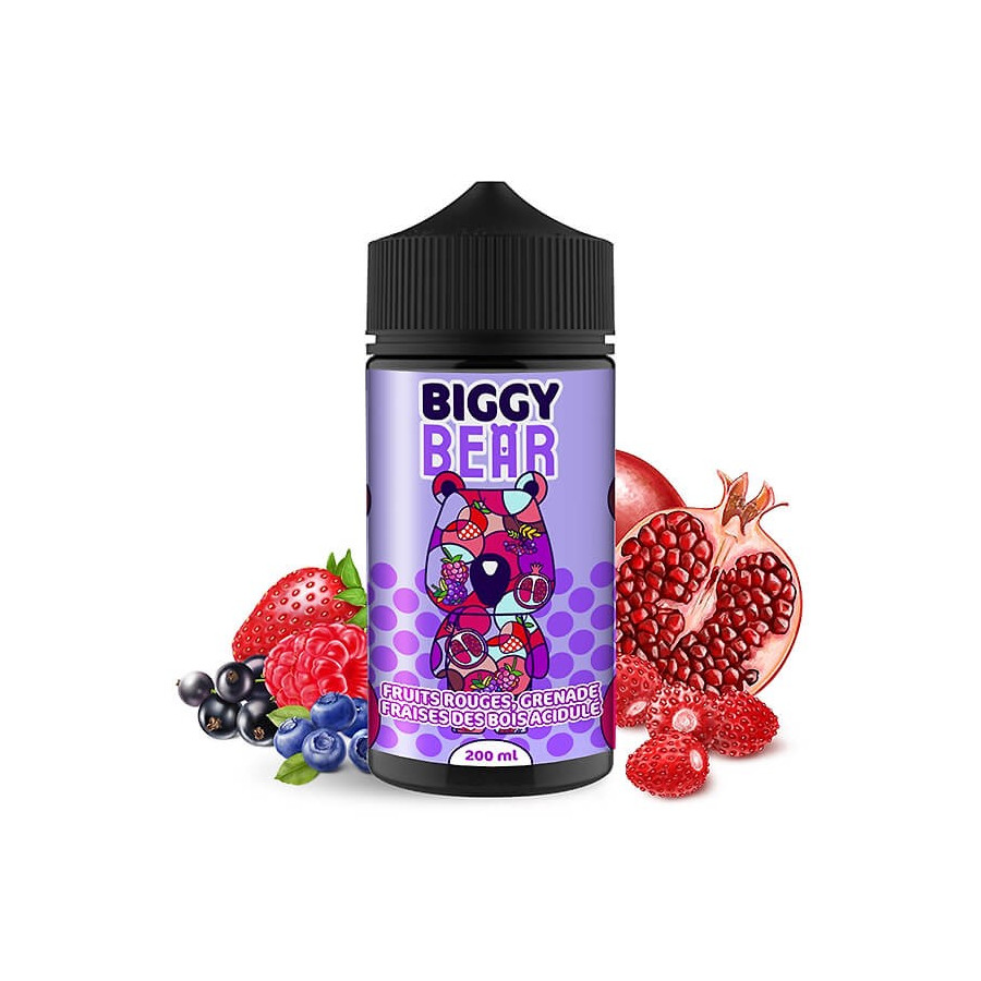 Fruits rouges Grenade Fraise des bois acidulée - 200ML - BIGGY BEAR