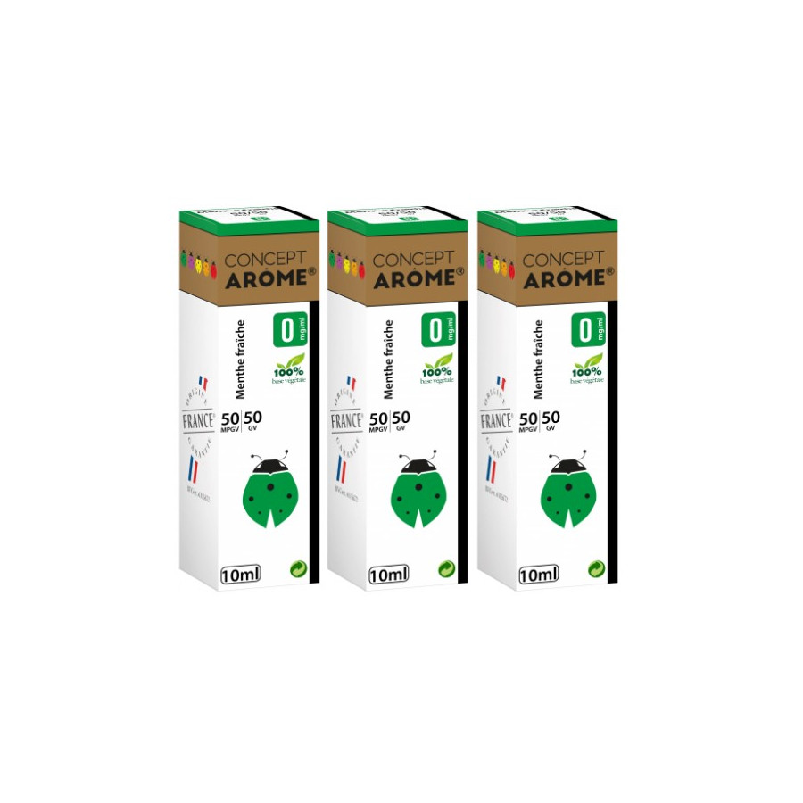 Menthe Fraiche 10ml - CONCEPT AROME Menthe Fraiche 10ml - CONCEPT AROME