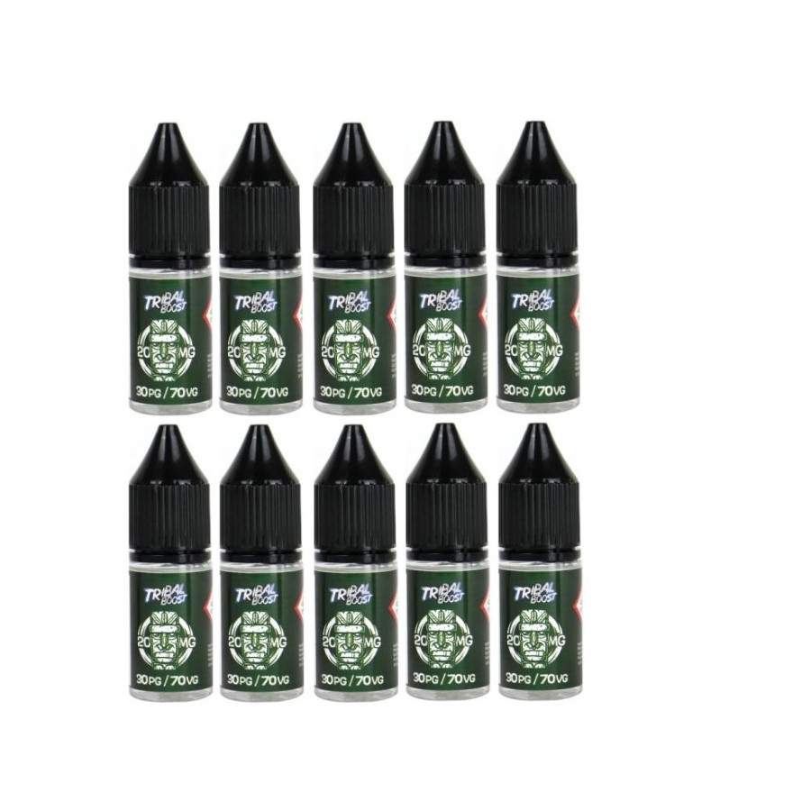 LOT DE 10 BOOSTERS DE NICOTINE TRIBAL FORCE 50/50 ou 30/70 LOT DE 10 BOOSTERS DE NICOTINE TRIBAL FORCE 50/50 ou 30/70