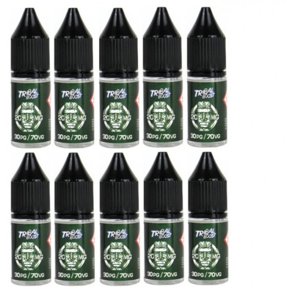 LOT DE 10 BOOSTERS DE NICOTINE TRIBAL FORCE 50/50 ou 30/70