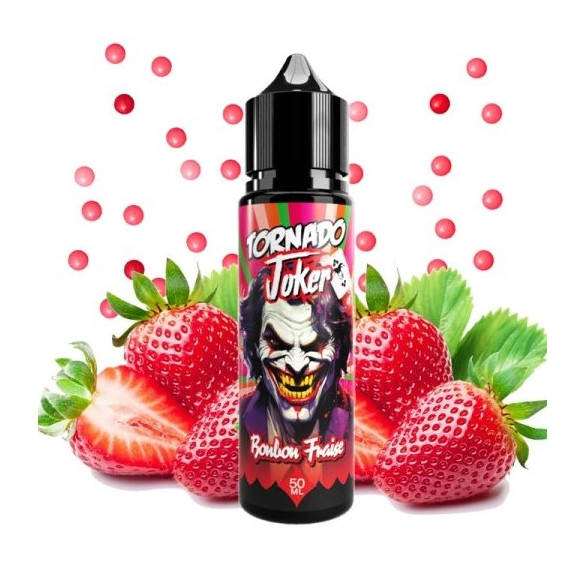 Bonbon fraise - 50ml - Tornado joker - AROMAZON