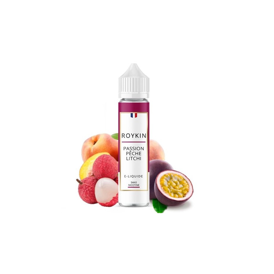 Passion pêche litchi - 50ml - Roykin Passion pêche litchi - 50ml - Roykin