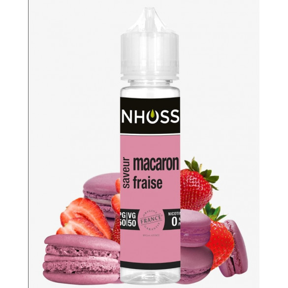 Macaron fraise - 50ML - NHOOS