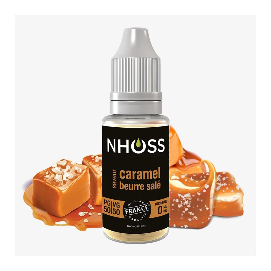 Caramel beurre salé 10ml - NHOOS ( le lot de 5 flacons)