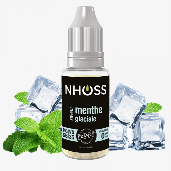 Menthe glaciale 10ml - NHOOS ( le lot de 5 flacons)