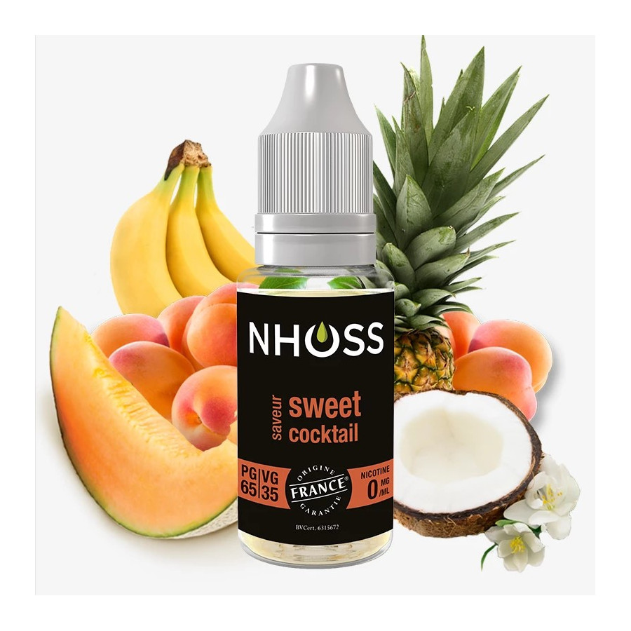 Sweet cocktail 10ml - NHOOS ( le lot de 5 flacons ) Sweet cocktail 10ml - NHOOS ( le lot de 5 flacons )