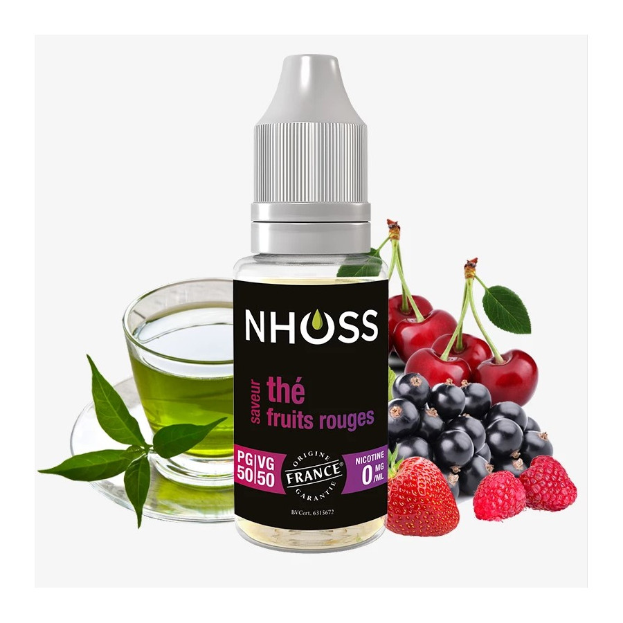 Thé fruits rouges 10ml - NHOOS ( le lot de 5 flacons )
