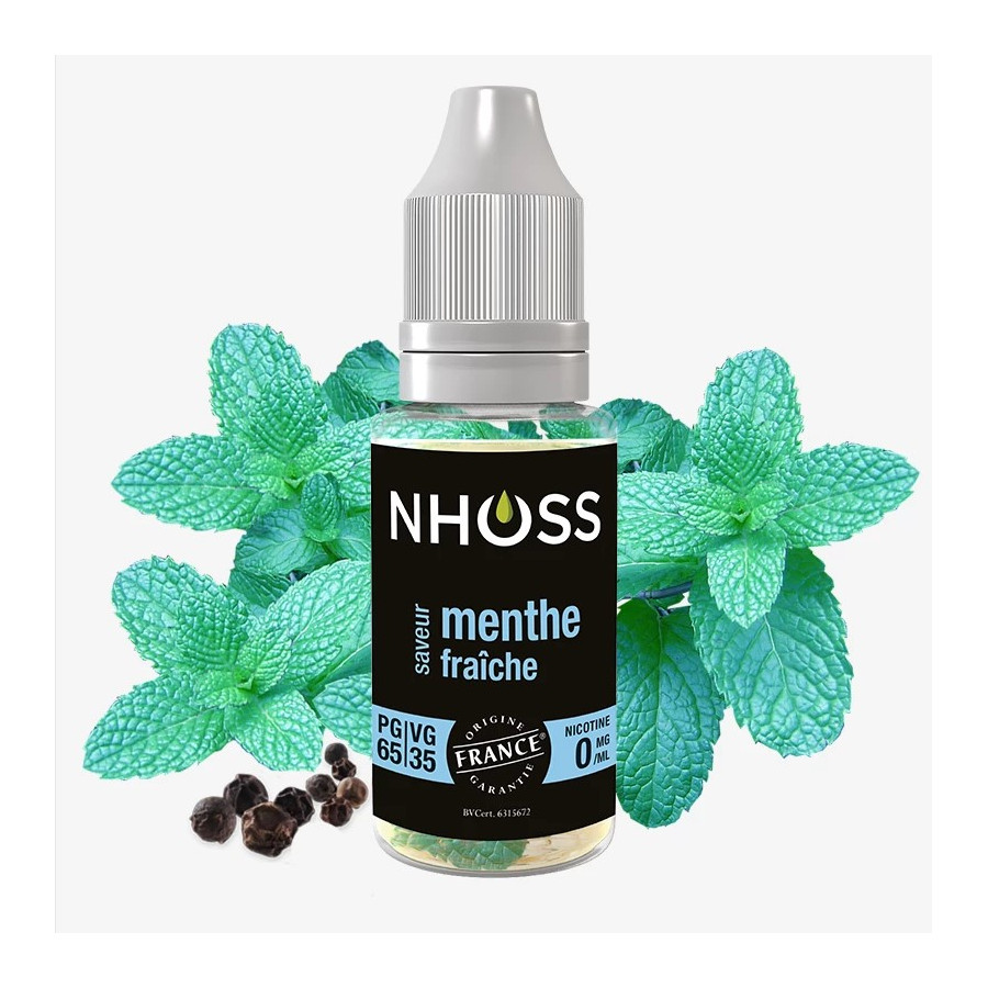 Menthe fraîche 10ml - NHOOS ( le lot de 5 flacons )