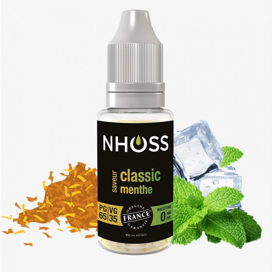 Classic menthe 10ml - NHOOS ( le lot de 5 flacons )