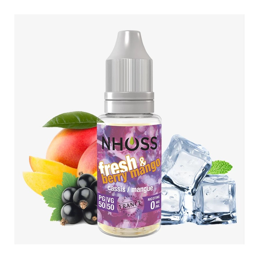 Fresh & berry mango 10ml - NHOOS ( le lot de 5 flacons ) Fresh & berry mango 10ml - NHOOS ( le lot de 5 flacons )