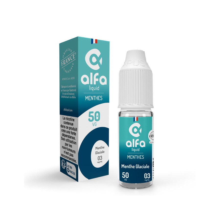 MENTHE GLACIALE 10ml - MENTHES - ALFALIQUID MENTHE GLACIALE 10ml - MENTHES - ALFALIQUID