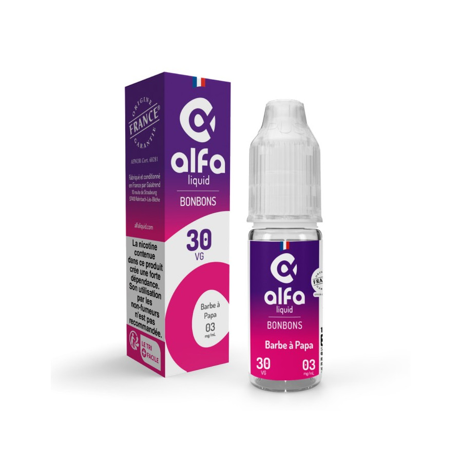 BARBE A PAPA 10ml - BONBONS - ALFALIQUID BARBE A PAPA 10ml - BONBONS - ALFALIQUID