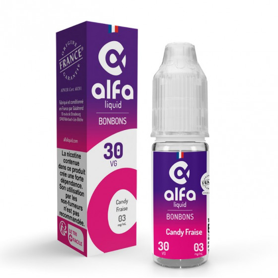 CANDY FRAISE 10ml - BONBONS - ALFALIQUID