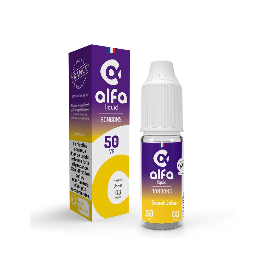 SWEET JOKER 10ml - BONBONS - ALFALIQUID SWEET JOKER 10ml - BONBONS - ALFALIQUID