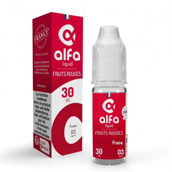 FRAISE 10ml - FRUITS ROUGES - ALFALIQUID