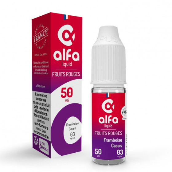 FRAMBOISE CASSIS 10ml - FRUITS ROUGES - ALFALIQUID